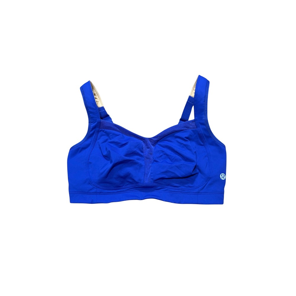 Lululemon Royal Blue High Support Convertible Sports Bra Women Size 34D